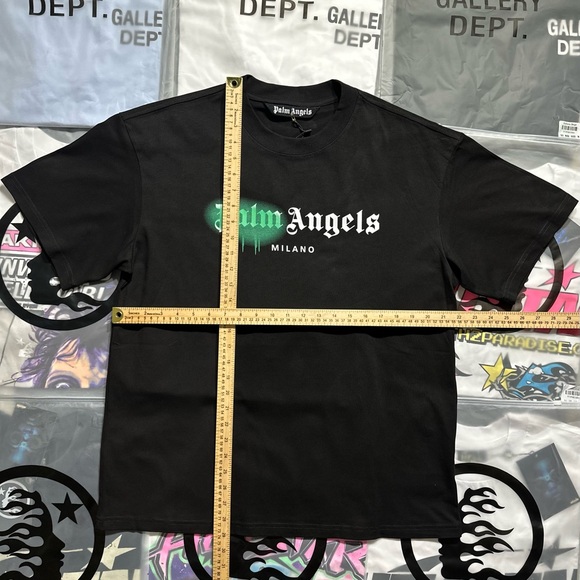 Palm Angels Milano Sprayed Logo T-shirt ‘Black’ - Picture 2 of 5